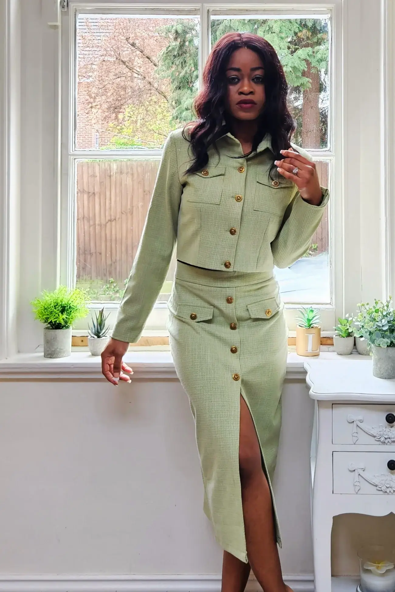Avenue Jade Pencil Skirt