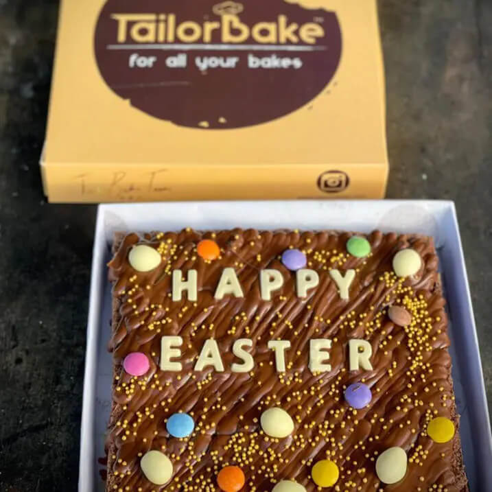 Easter Brownie Slab