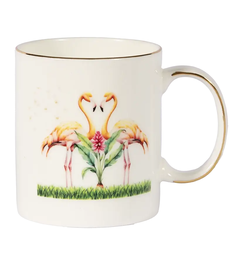 Flamingo Bone China Mug