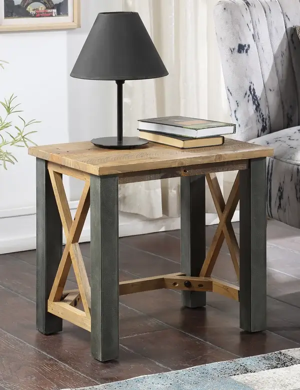 Industrial Rustic Side Table