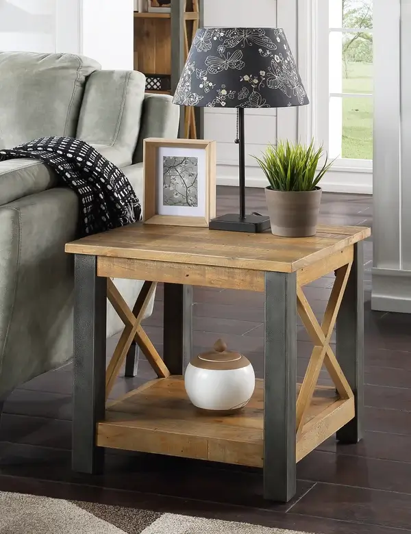 Industrial Rustic Side Table