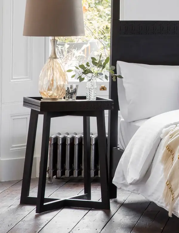 Nomad Black Bedside Tray Table