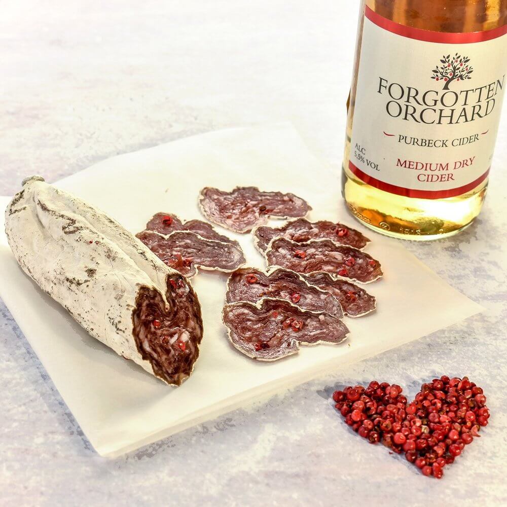 Pink Peppercorn & Purbeck Cider Salami