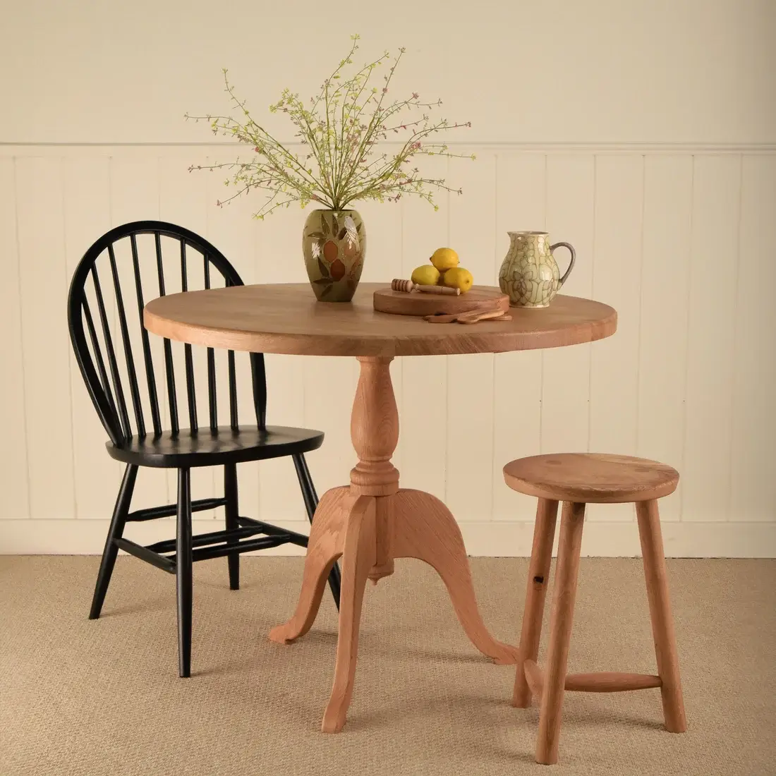 Cheshire Weathered Oak Round Table